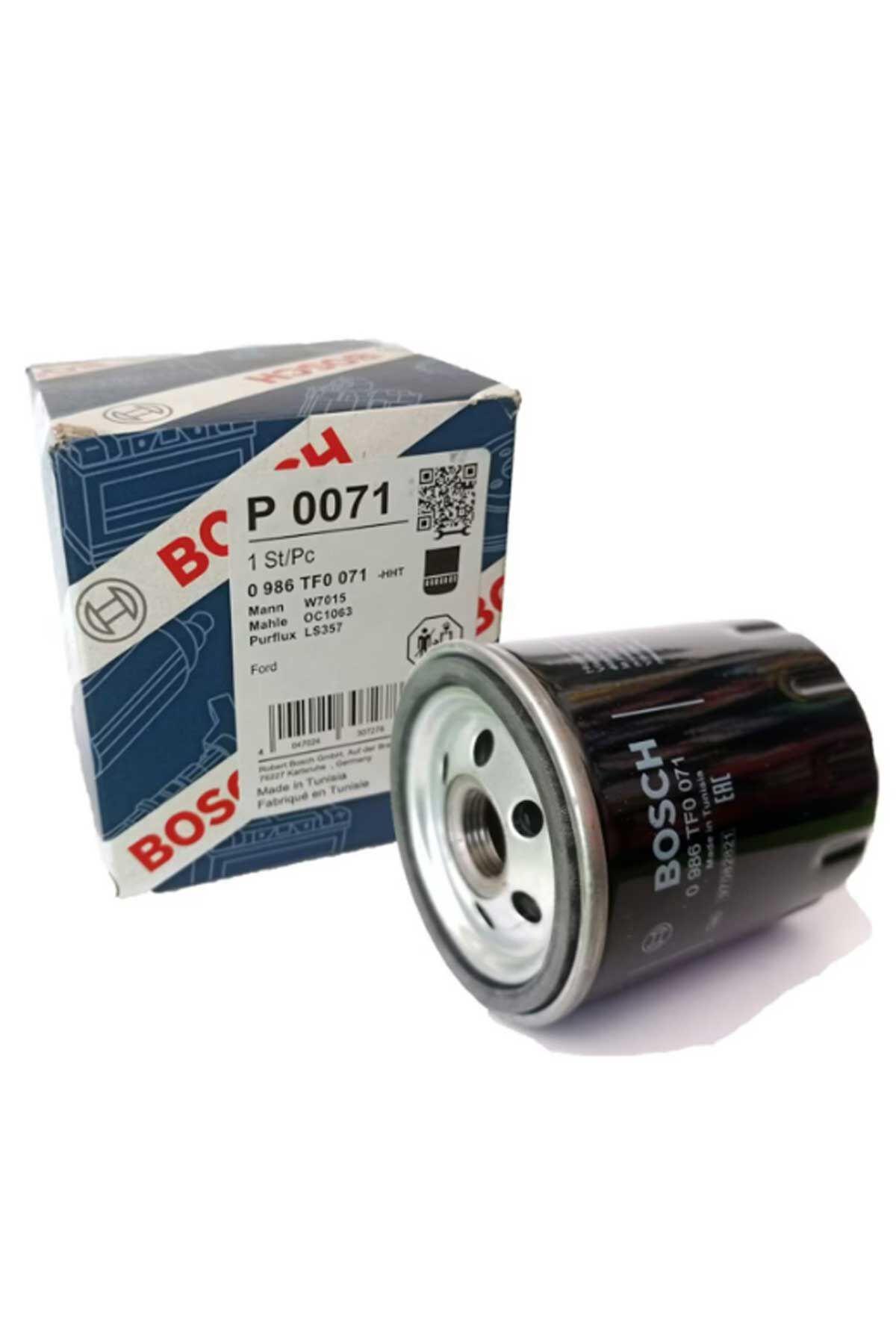 Ford C-Max 1.6 EcoBoost Benzinli Yağ Filtresi 2011-2018 Bosch